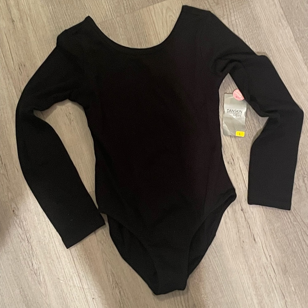 Black Danskin leotard